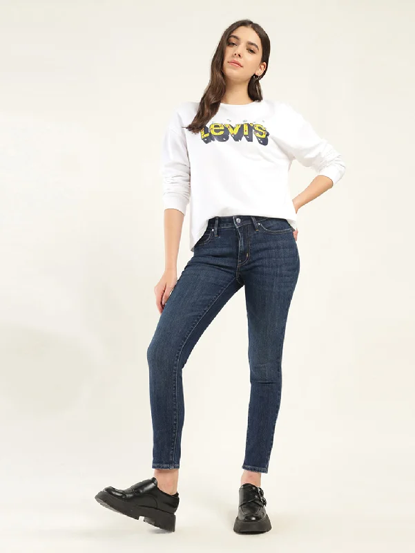 Clothing Online Women's Mid Rise 711 Skinny Blue Jeans