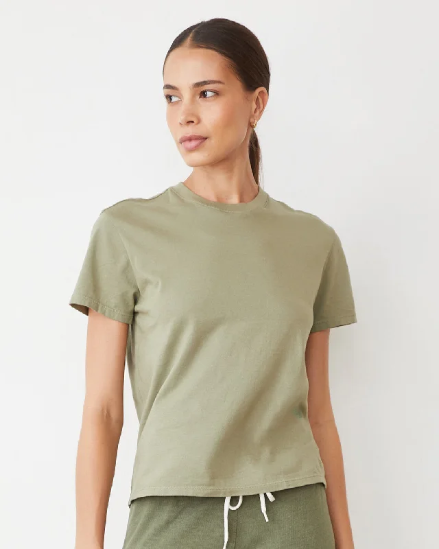 Women's Activewear Outfit Basic Crew Neck Tee