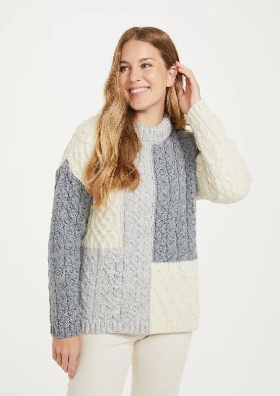 Casual Chic for Women Cobh Aran Patch Sweater