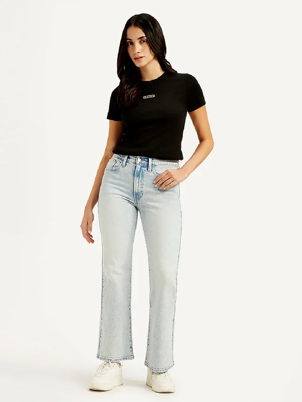 Women's Evening Wear Women's Mid Rise Wedgie Light Blue Bootcut Jeans