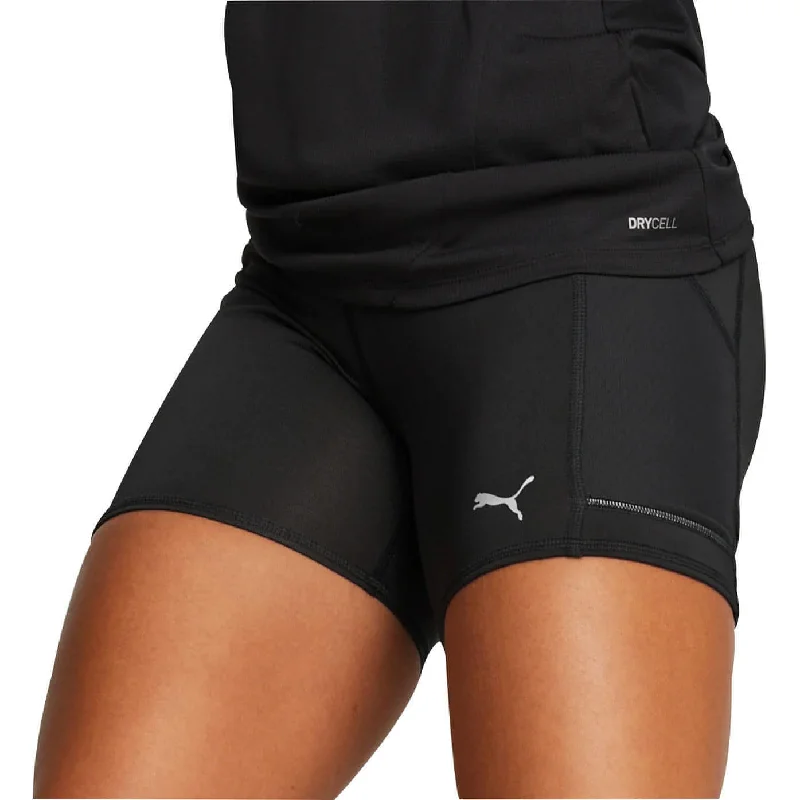 Women's Clothing With Trendy Designs Puma Run Favourite Womens Short Running Tights - Black