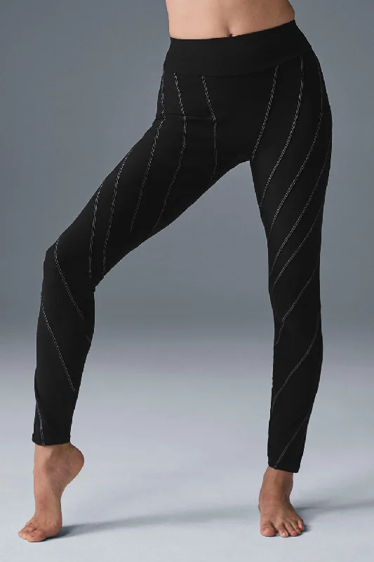 Extreme Clearance Deals Alosoft High-Waist Sunray Legging - Black/White