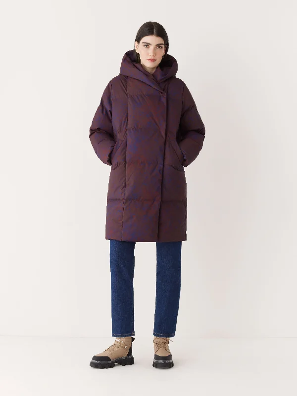 Women's Outerwear for All Weather Conditions The Hygge Puffer Coat in Burgundy