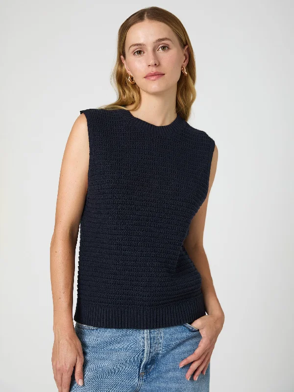 Trendy Women's Apparel Manda Open Knit Vest