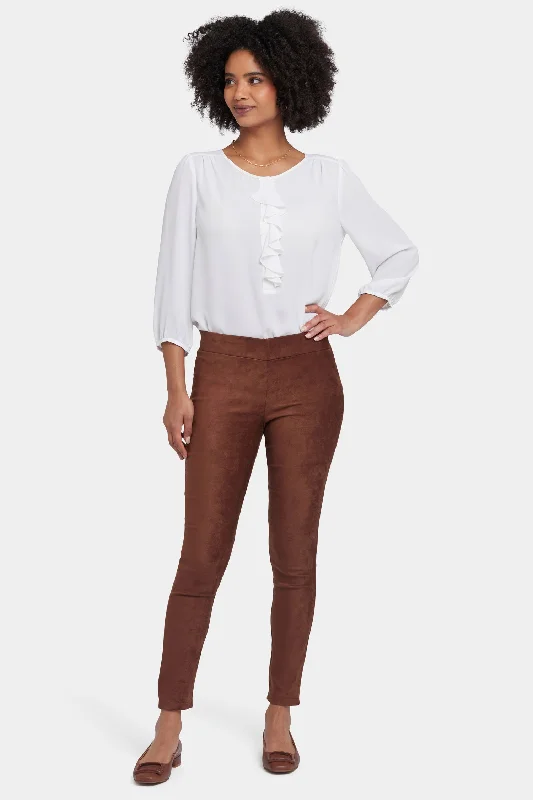 Women's Romantic Outfit Basic Legging Pants - Coffee Bean