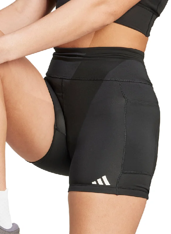 Comfortable Casual Wear adidas Own The Run 5 Inch Womens Short Running Tights - Black