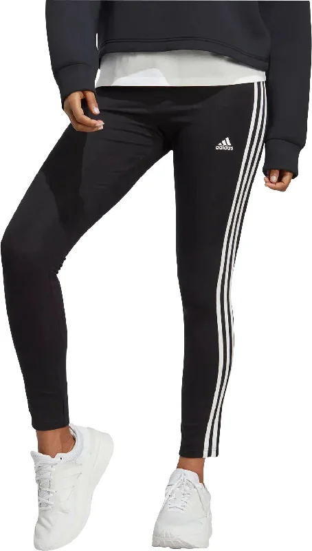 Women's Contemporary Clothing adidas Essentials 3 Stripes High Waisted Womens Long Tights - Black