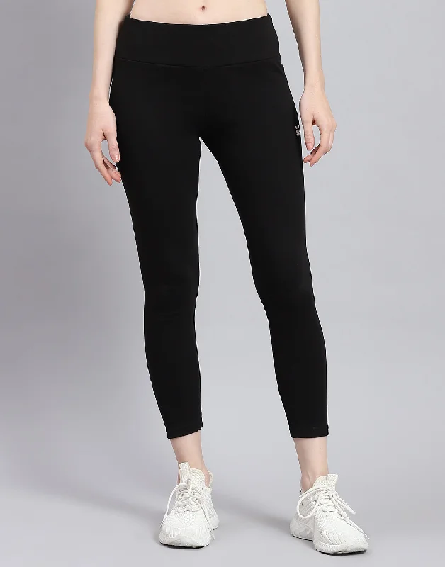 Stylish And Comfortable Clothing For Women Women Black Solid Regular Fit Legging