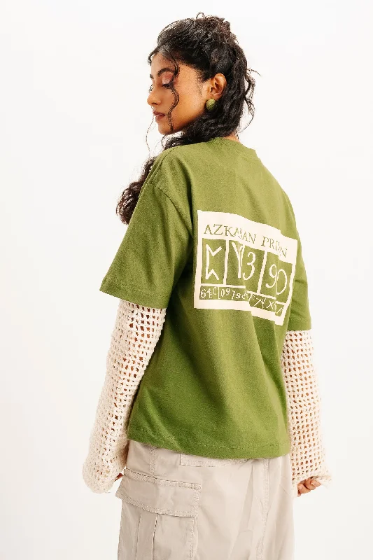 Seasonal Women's Fashion Trends Green Prison Oversized Tees