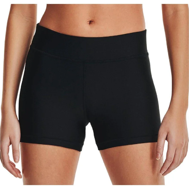 Vintage Clothing For Women Under Armour HeatGear Mid Rise Womens Short Training Tights - Black