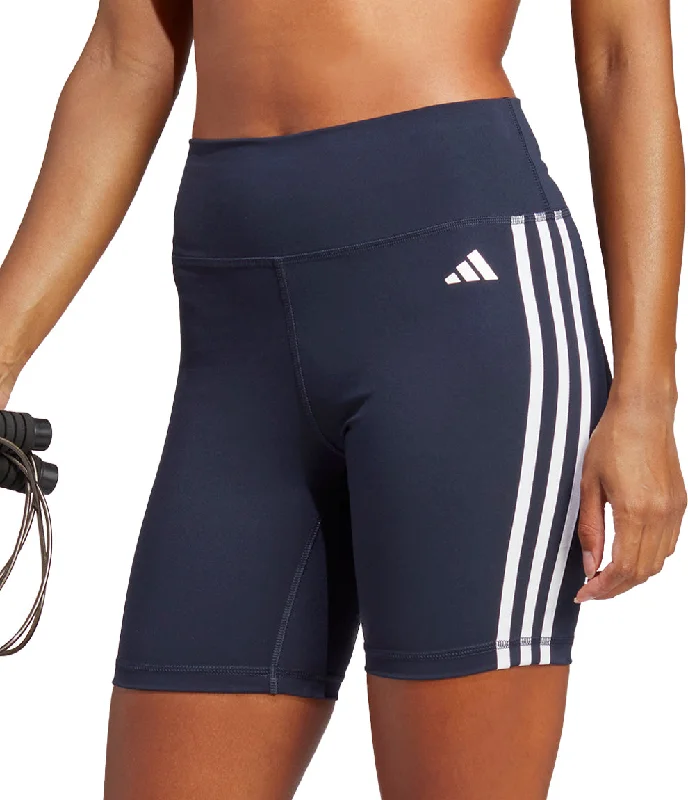 Sophisticated Women's Fashion adidas Train Essentials 3 Stripes Womens Short Training Tights - Blue