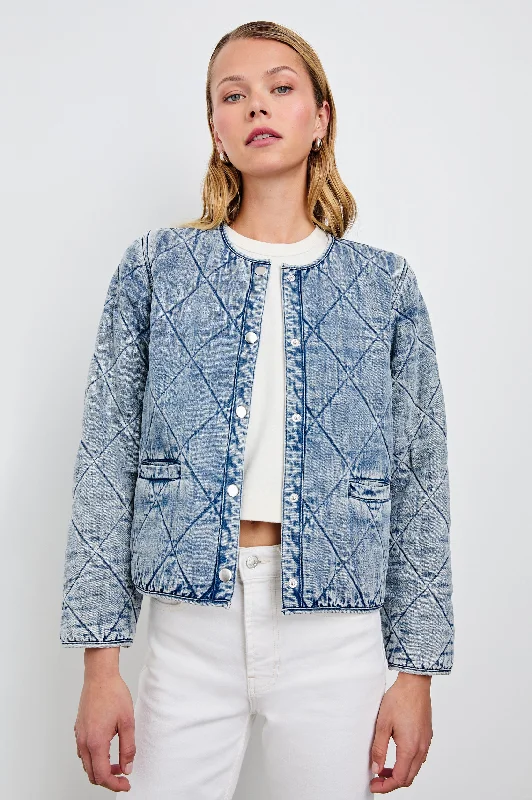 Trendy Women's Apparel ENCY JACKET - MID BLUE