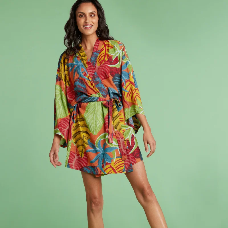 Flash Sale Online Short Kimono Robe - Sunset Passage