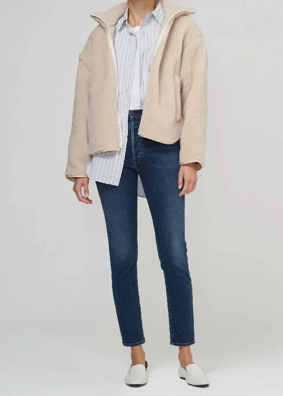 Online Clothing Stores Olivia High Rise Slim Jean In Ocean Front