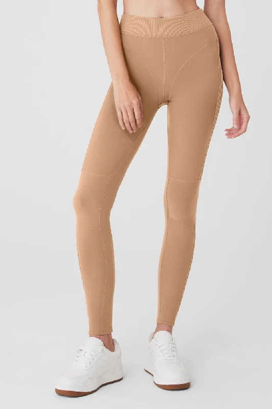 Modern Women's Wardrobe Essentials Alosoft High-Waist Head Start Legging - Toasted Almond