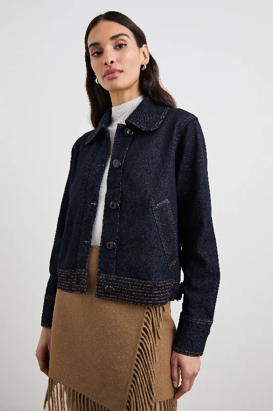 Elegant Women's Clothing Online FIGUEROA JACKET - MIDNIGHT BLUES