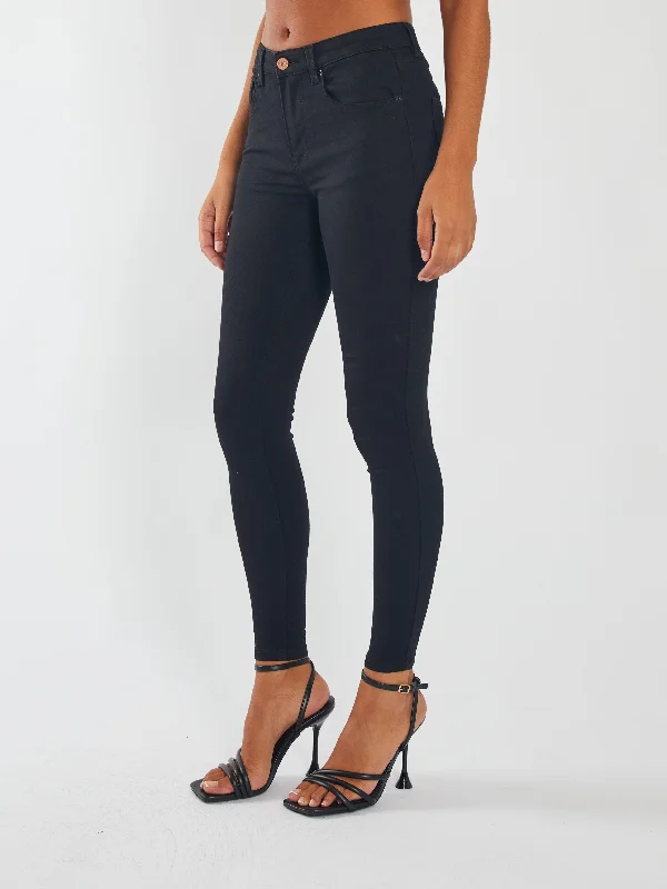 End of Season Sale Kayla Mid Rise Skinny Black