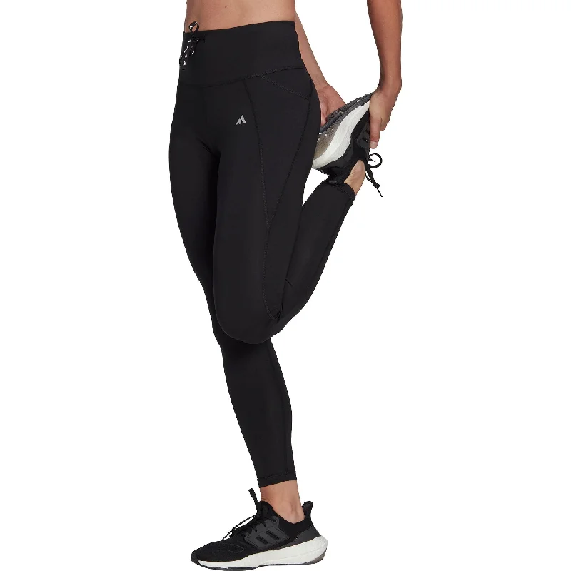 Women's Relaxed Outfit adidas Essentials Womens 7/8 Running Tights - Black