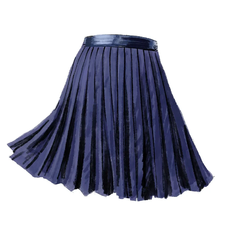 Vintage-Inspired Women's Clothes 1920s Pleated Tennis Skirt