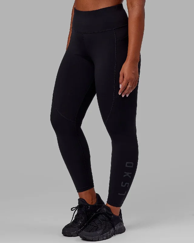 Casual Chic for Women Rep Full Length Leggings - Black-Black