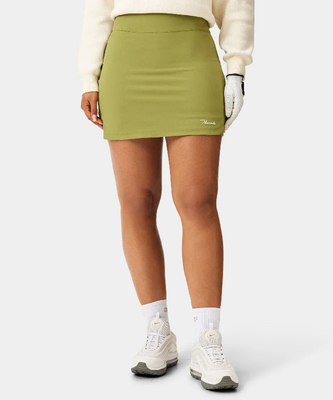 Designer Women's Fashion Online Kaya Sheen Green Flex Skort