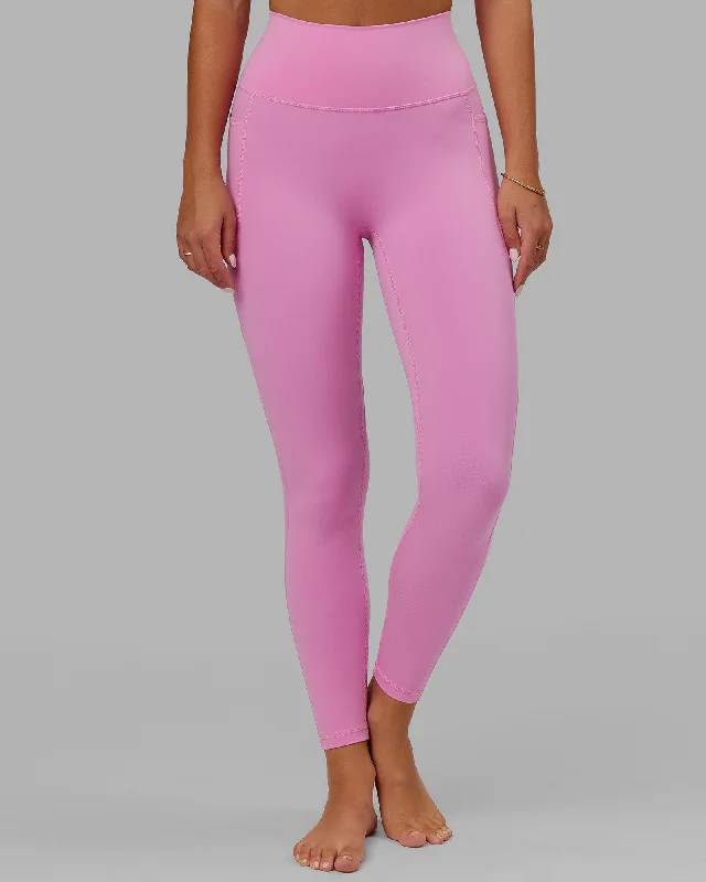 Chic Women's Clothing for Date Nights Fusion Full Length Leggings with Pockets - Spark Pink