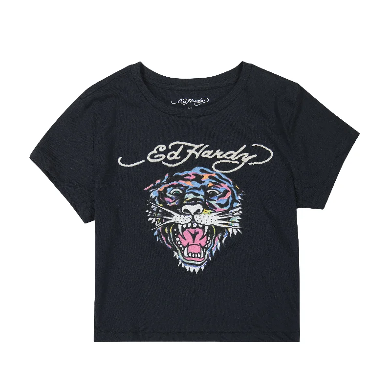 Sustainable Women's Clothes Rainbow Tiger Baby Tee