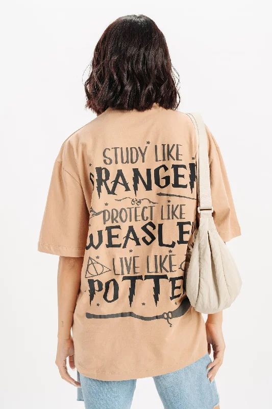 Women's Vacation Outfit Potter Oversized Tees