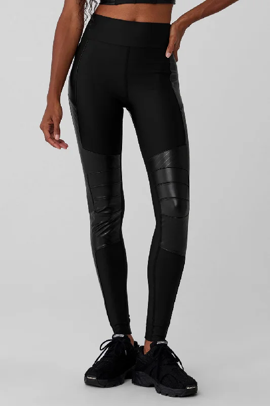 Casual Women's Clothing Online Airlift Winter Warm High-Waist Supermoto Legging - Black