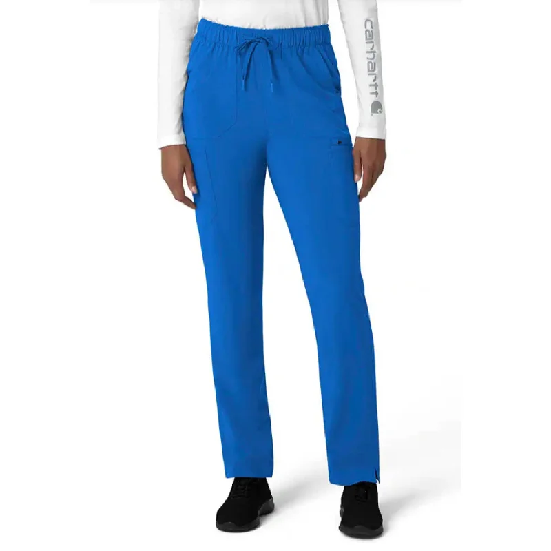 Women's Holiday Clothing Carhartt Women's Force Cross Flex 7-Poket Cargo Scrub Pant_Royal