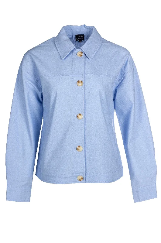 VIP Member Discount Cotton Linen Blend Jacket | SKY | 6771A1