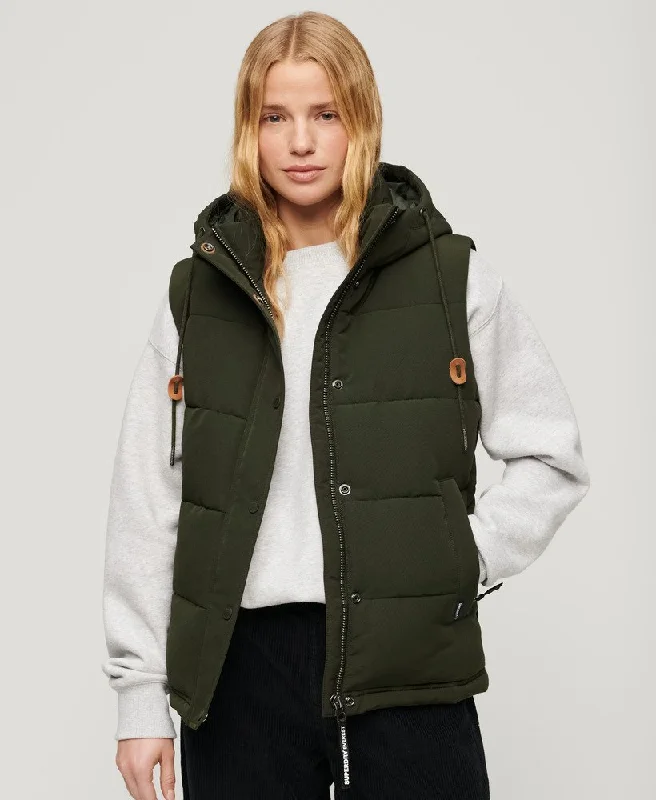 Everyday Women's Fashion Trends Everest Hooded Puffer Vest | Abyss Khaki