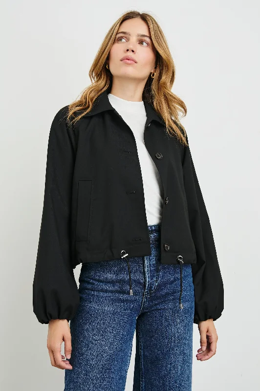 Trendy Casual Outfits NORTH JACKET - BLACK TWILL