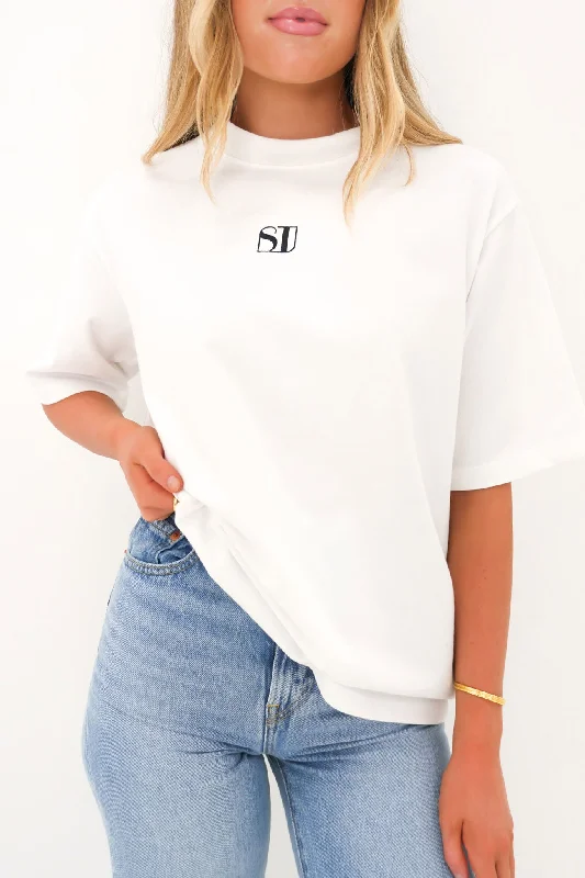 Exclusive Online Sale Silent Luxe Tee White