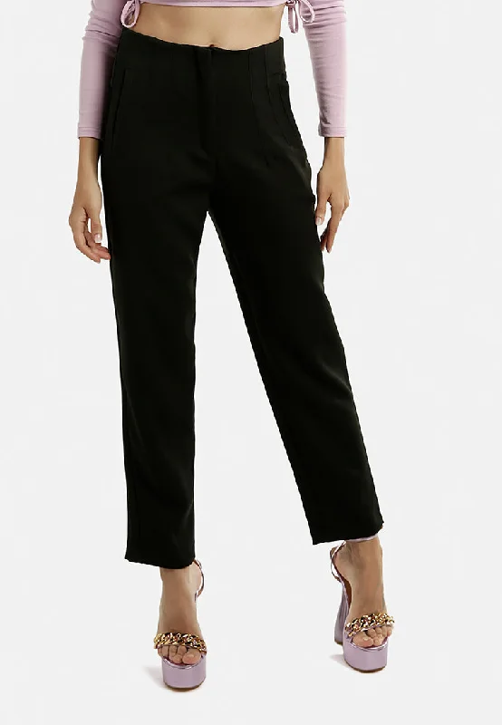 Holiday Special Offers High Waist Semi Casual Trousers