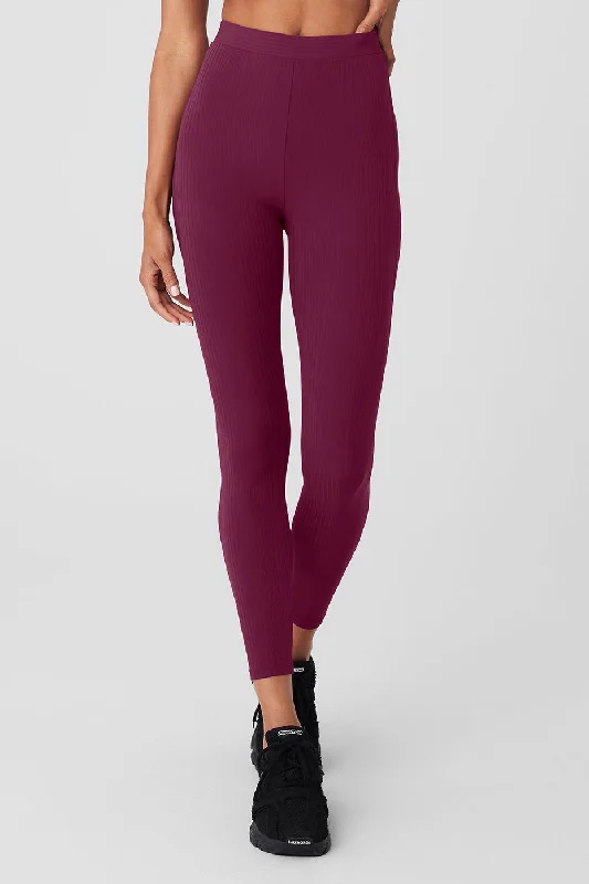 Unique Women's Fashion Pieces High-Waist 7/8 Run It Back Legging - Wild Berry