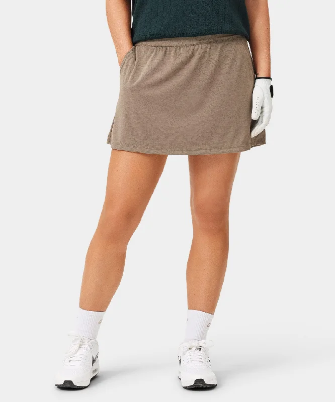 Sustainable Women's Clothing Taupe Crossover Skort