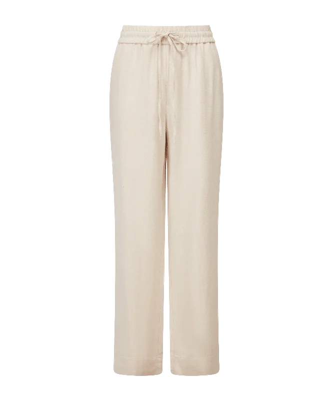 Women's Vintage-Inspired Clothing Daphne Linen Trousers - Oat