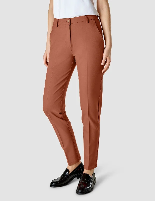 Sustainable Fashion Clothing For Women Essential Pants Tapered Terracotta