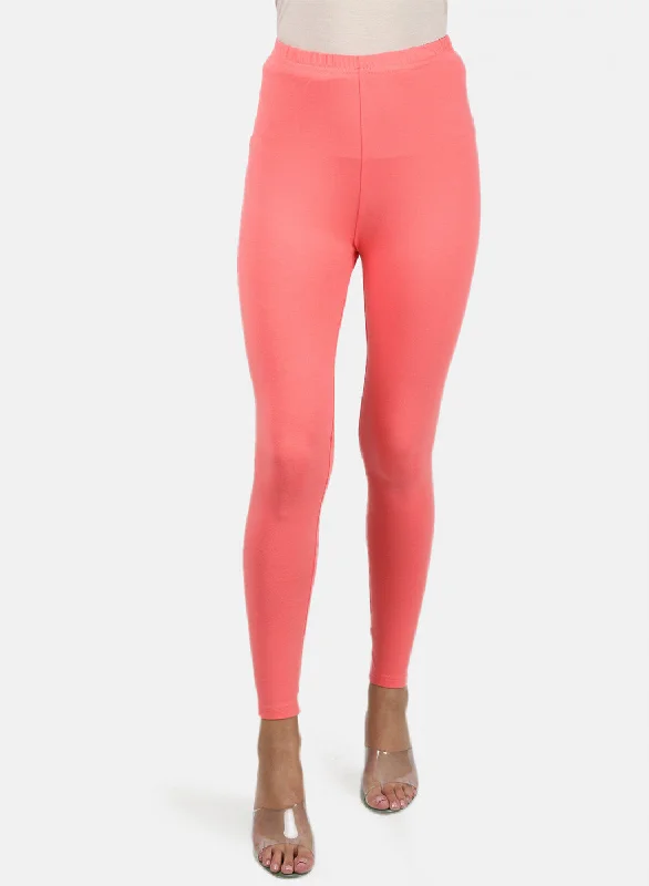 Trendy Online Boutiques Womens Orange Plain Legging