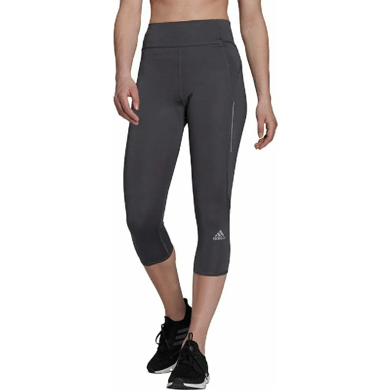 Best Online Boutiques For Women adidas Own The Run Womens 3/4 Capri Running Tights - Grey