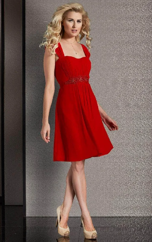 Women's Clothing for Every Season and Trend Clarisse M6261 - Sweetheart Flare Dress with Ruched Detailing